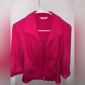 Pink Casual Blazer